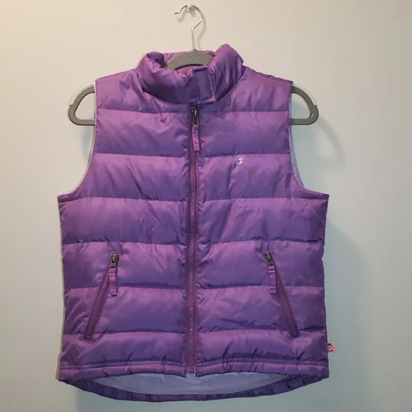 Duck Head Jeans Co Down and Waterfowl Purple Puffer Vest Size Small - Picture 1 of 16
